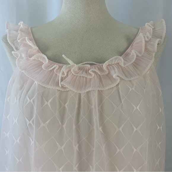 Vintage Maxi Soft Pink Nightgown - Picture 1 of 8